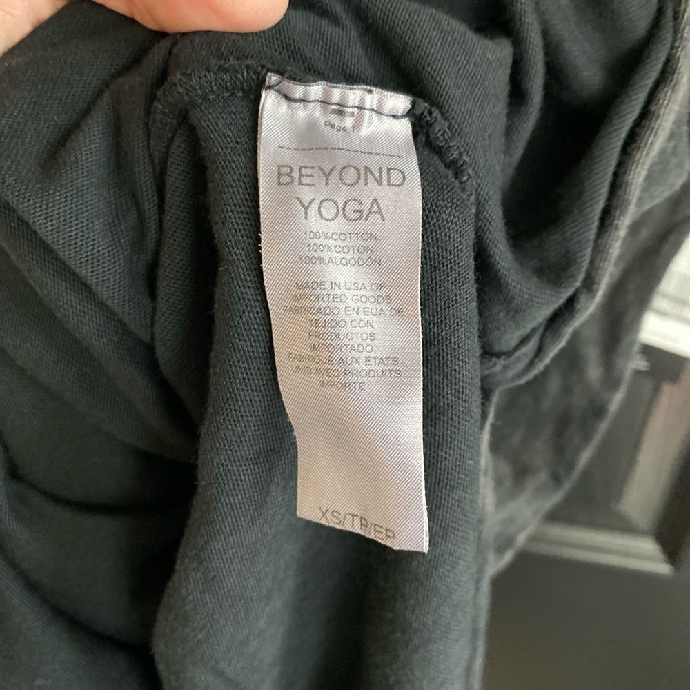 NWT Beyond Yoga Black Acid Wash Effortless Tank Dress-Size XS - Picture 9 of 9